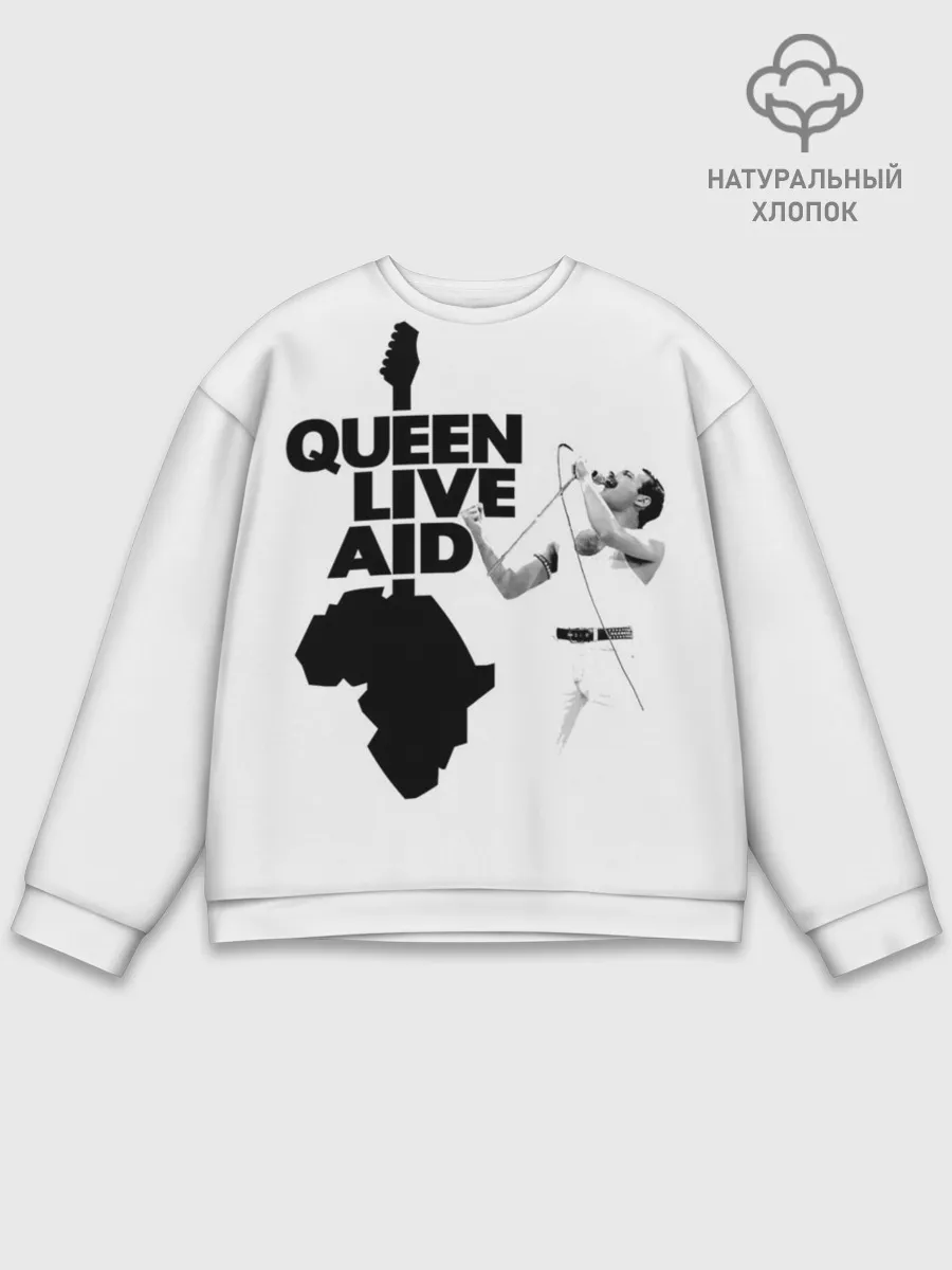 Мужской свитшот базовый / Queen LIVE AID