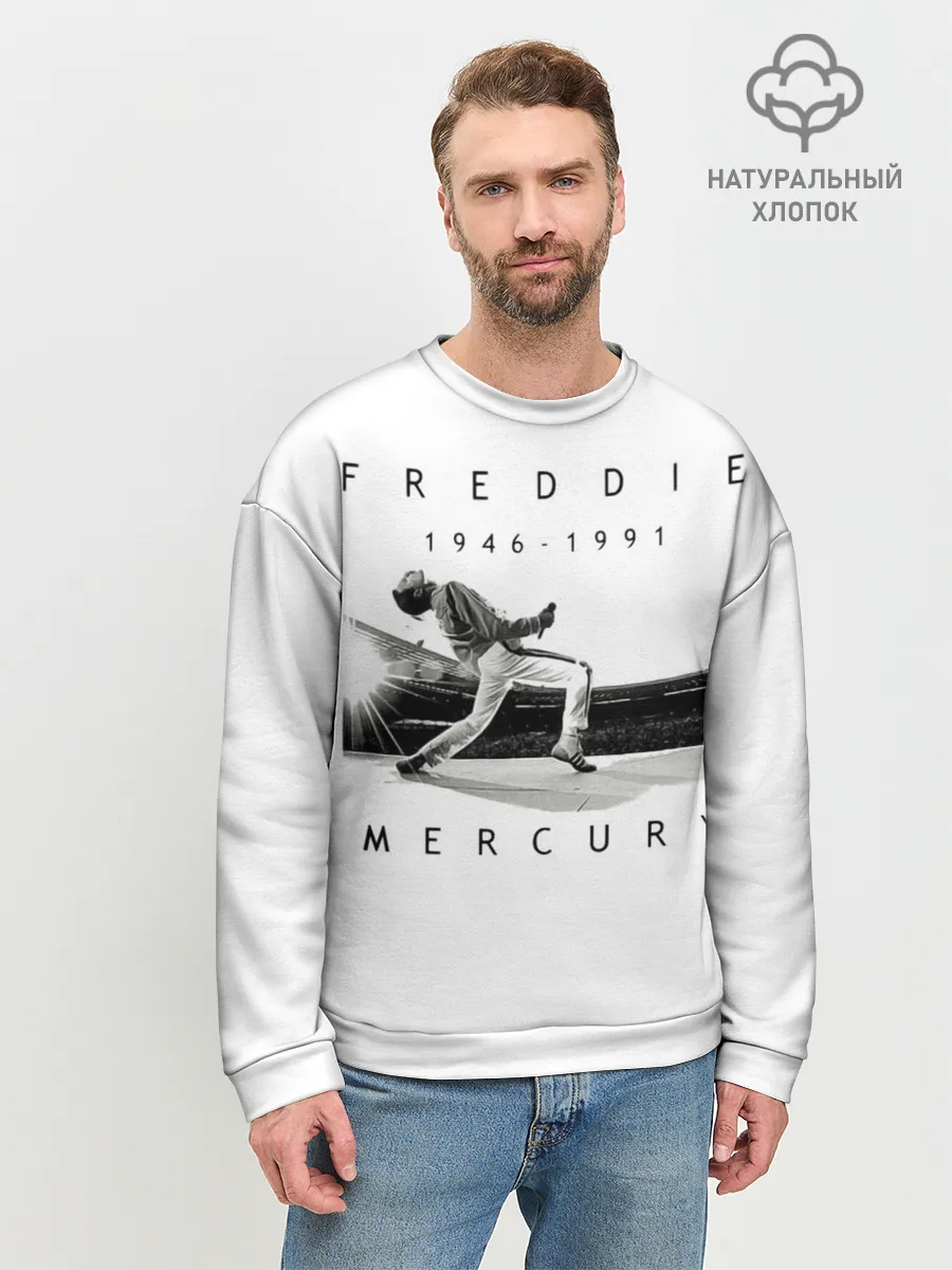 Мужской свитшот базовый / Фредди Меркьюри