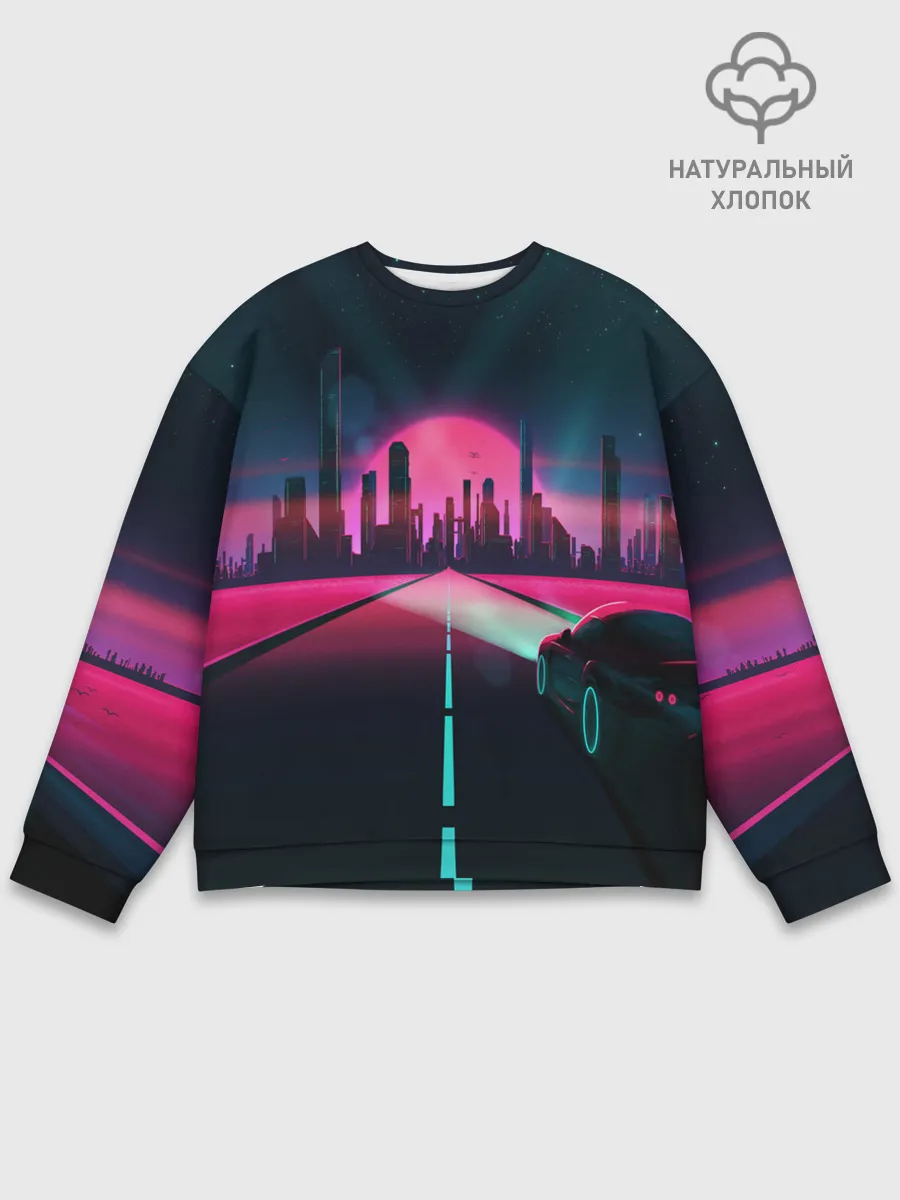 Мужской свитшот базовый / НЕОНОВЫЙ ГОРОД