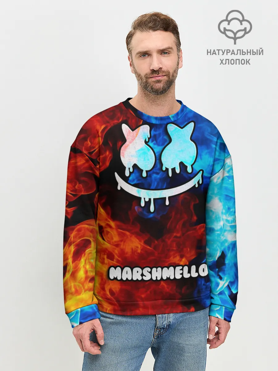 Мужской свитшот базовый / РЮКЗАК MARSHMELLO