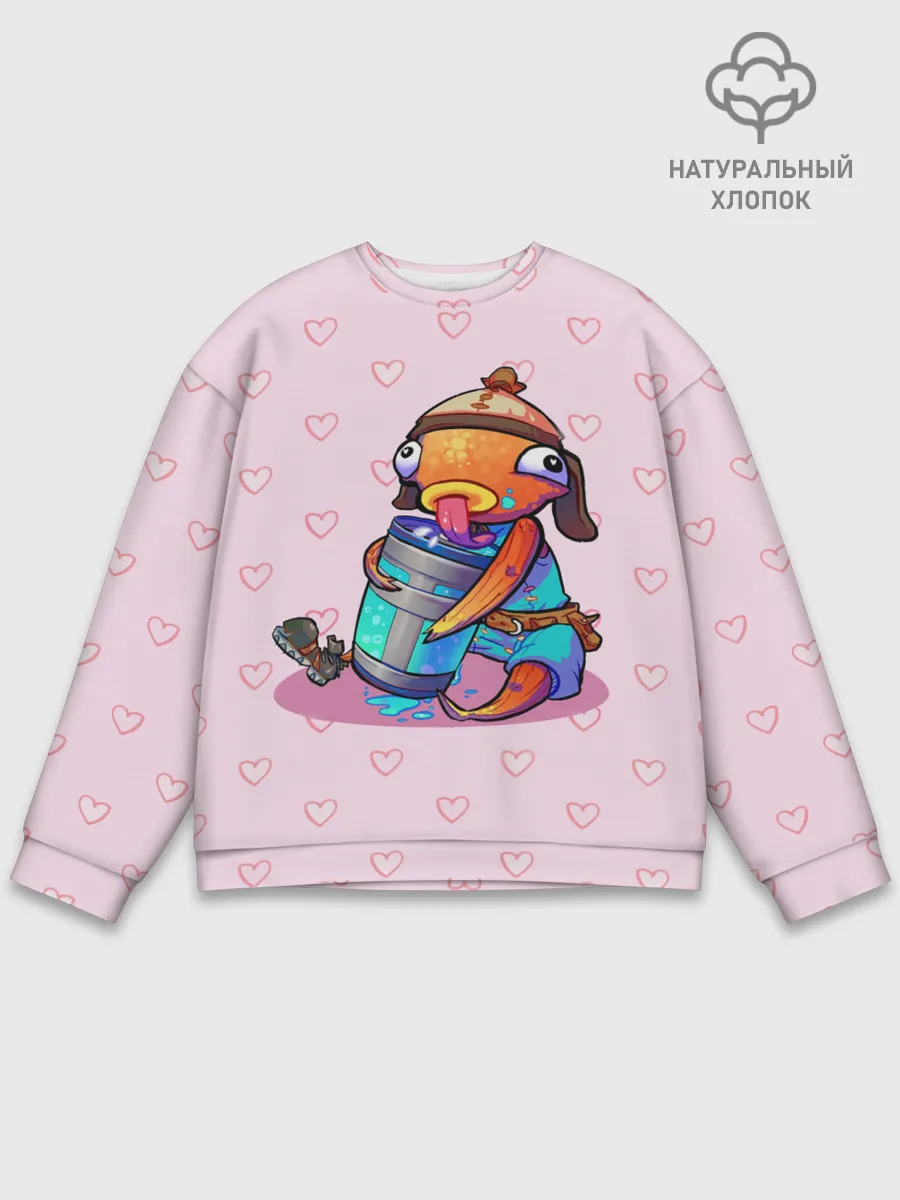 Мужской свитшот базовый / Рыба Фортнайт