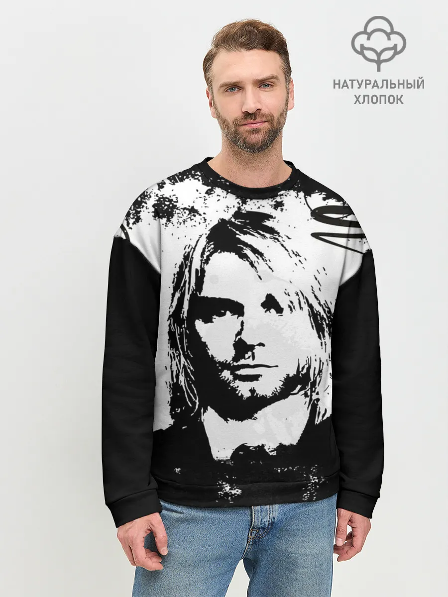 Мужской свитшот базовый / Kurt Cobain