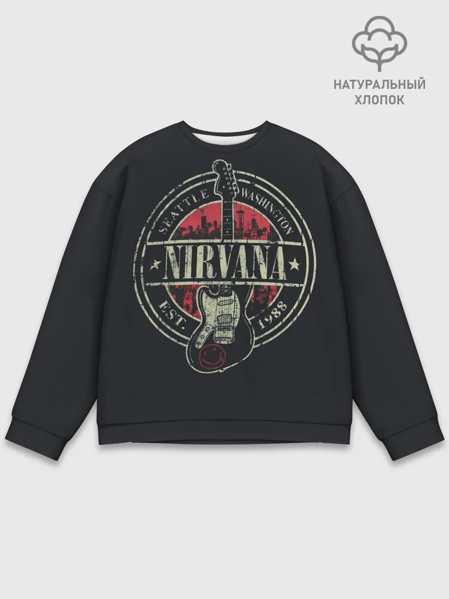 Мужской свитшот базовый / NIRVANA | НИРВАНА