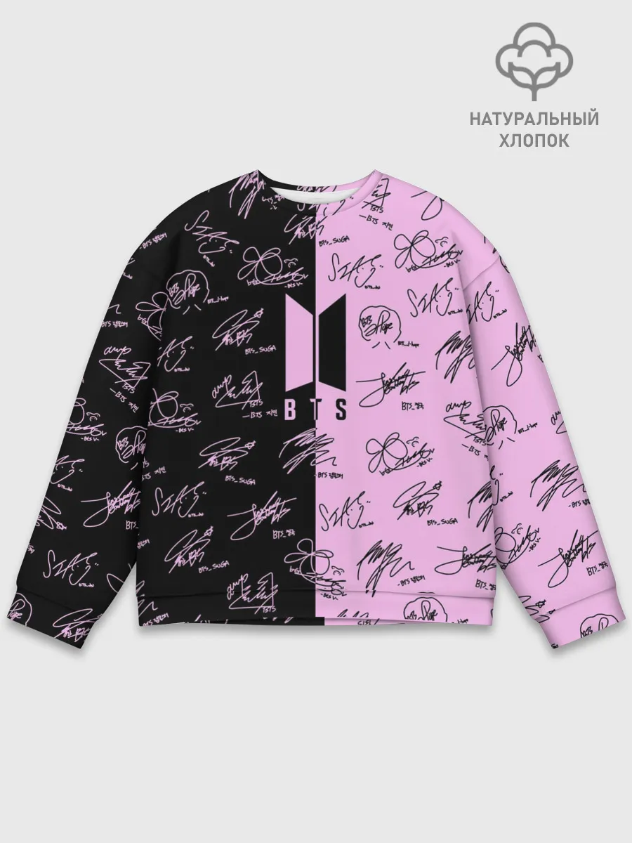 Мужской свитшот базовый / BTS АВТОГРАФЫ | БТС