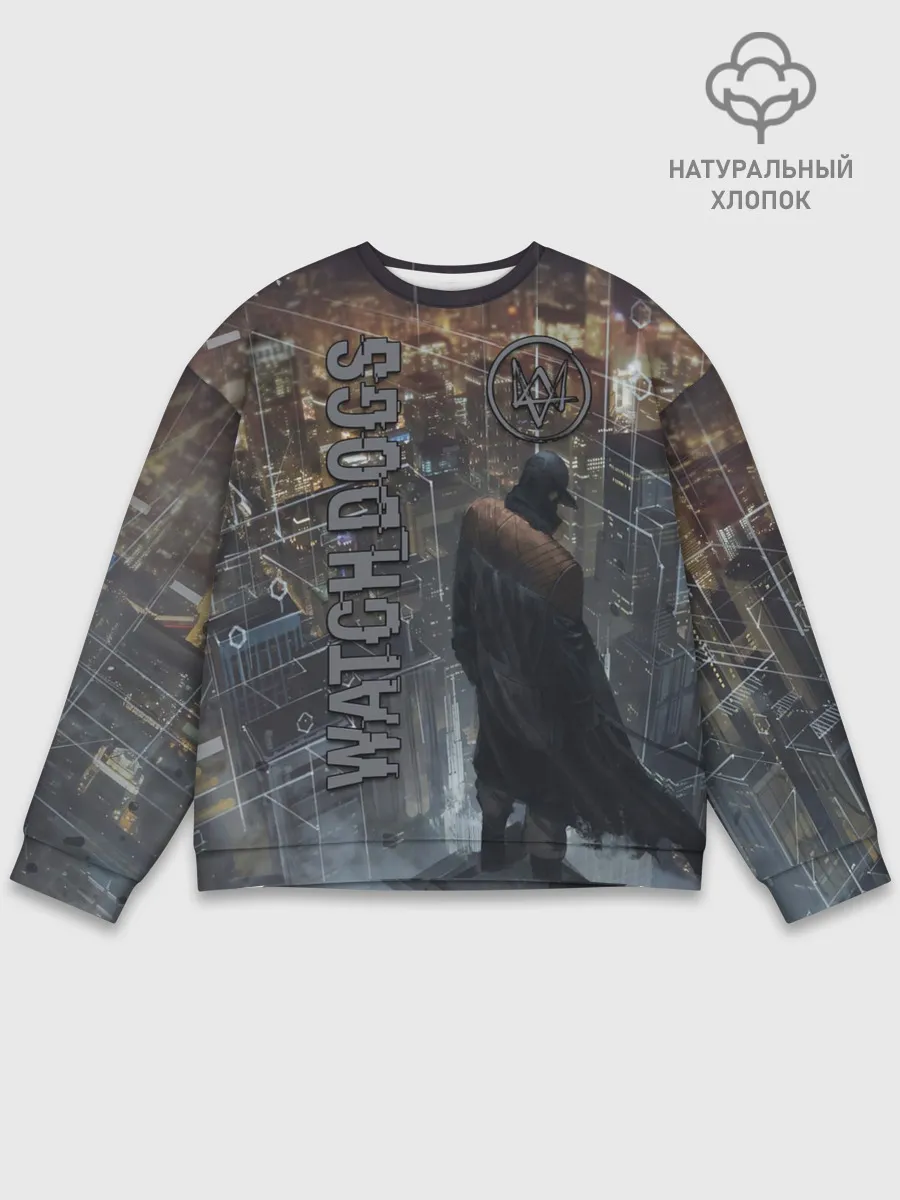 Мужской свитшот базовый / Watch Dogs