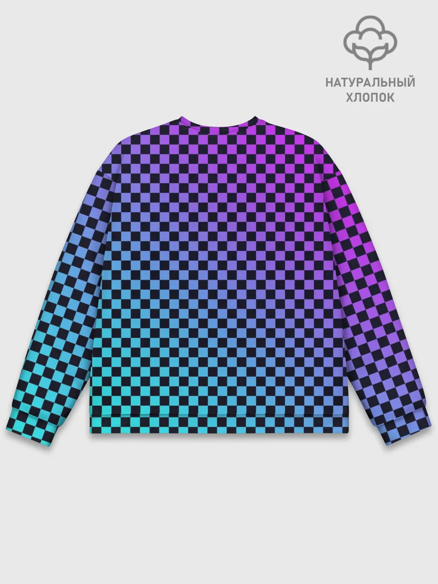 Мужской свитшот базовый / Checkerboard gradient