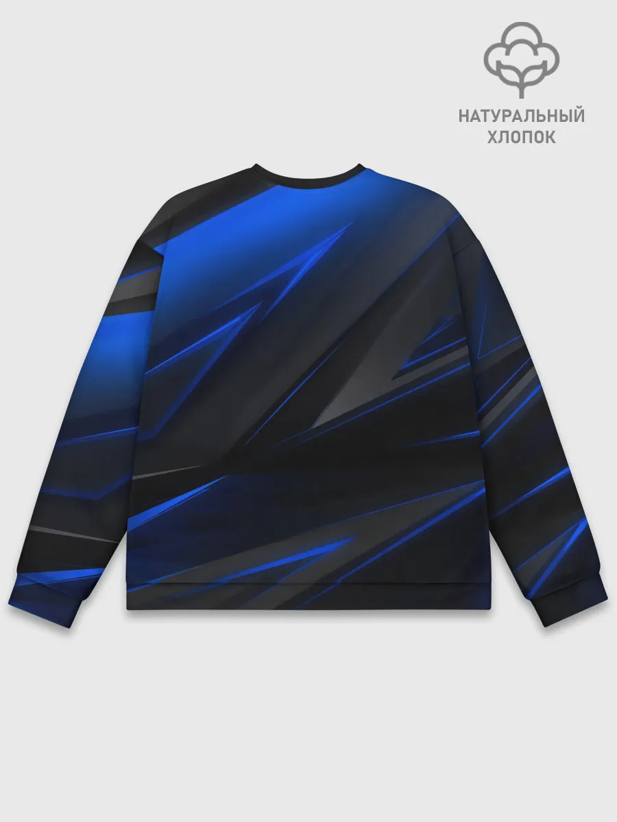 Мужской свитшот базовый / Blue and Black