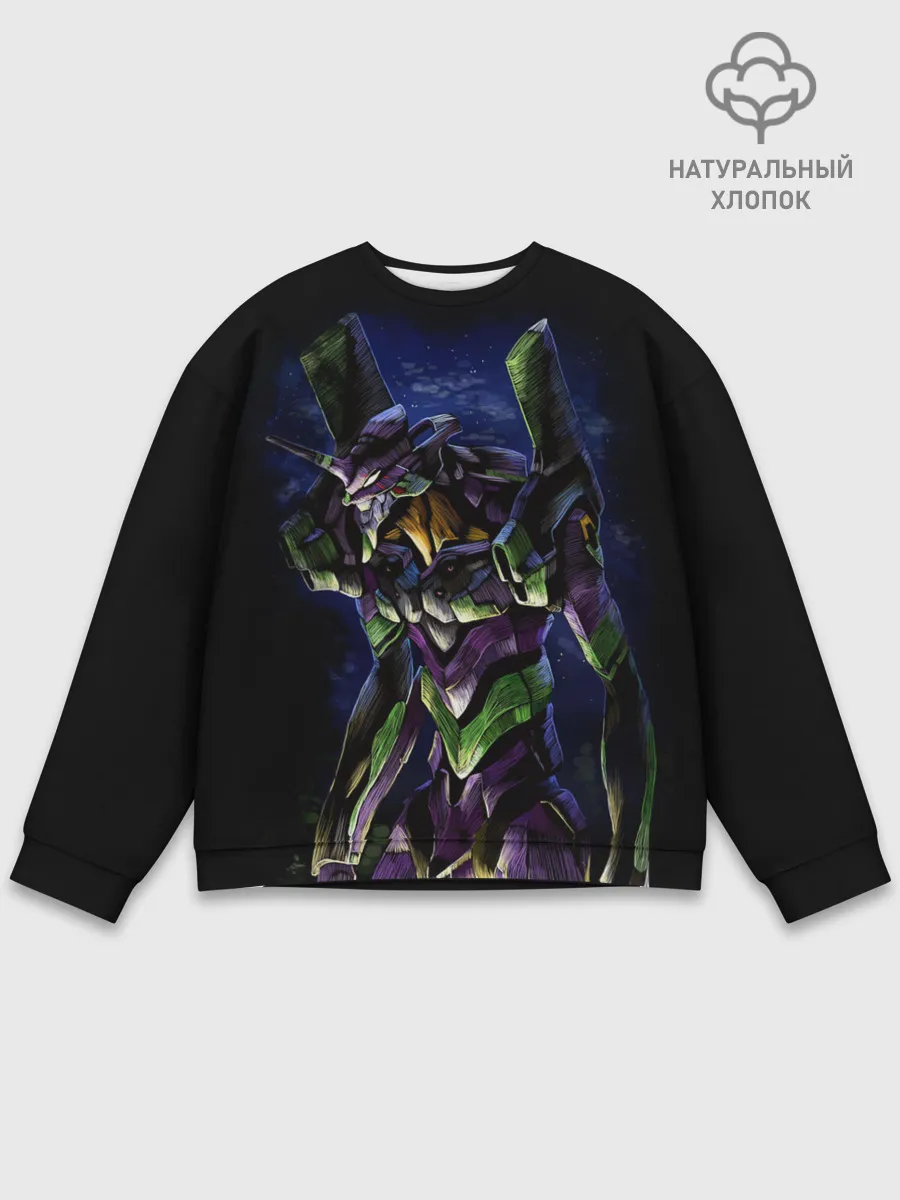 Мужской свитшот базовый / Боевой робот Евангелион
