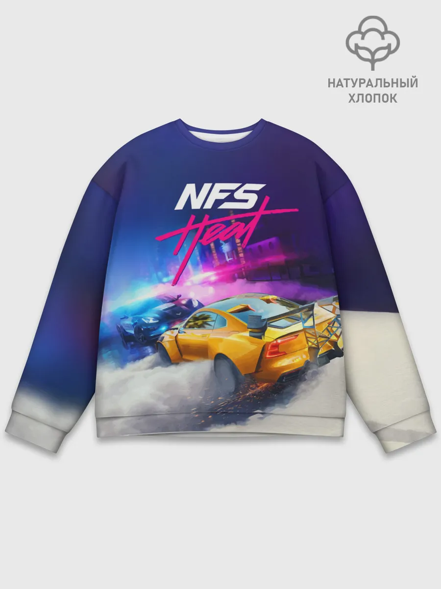 Мужской свитшот базовый / NEED FOR SPEED - HEAT