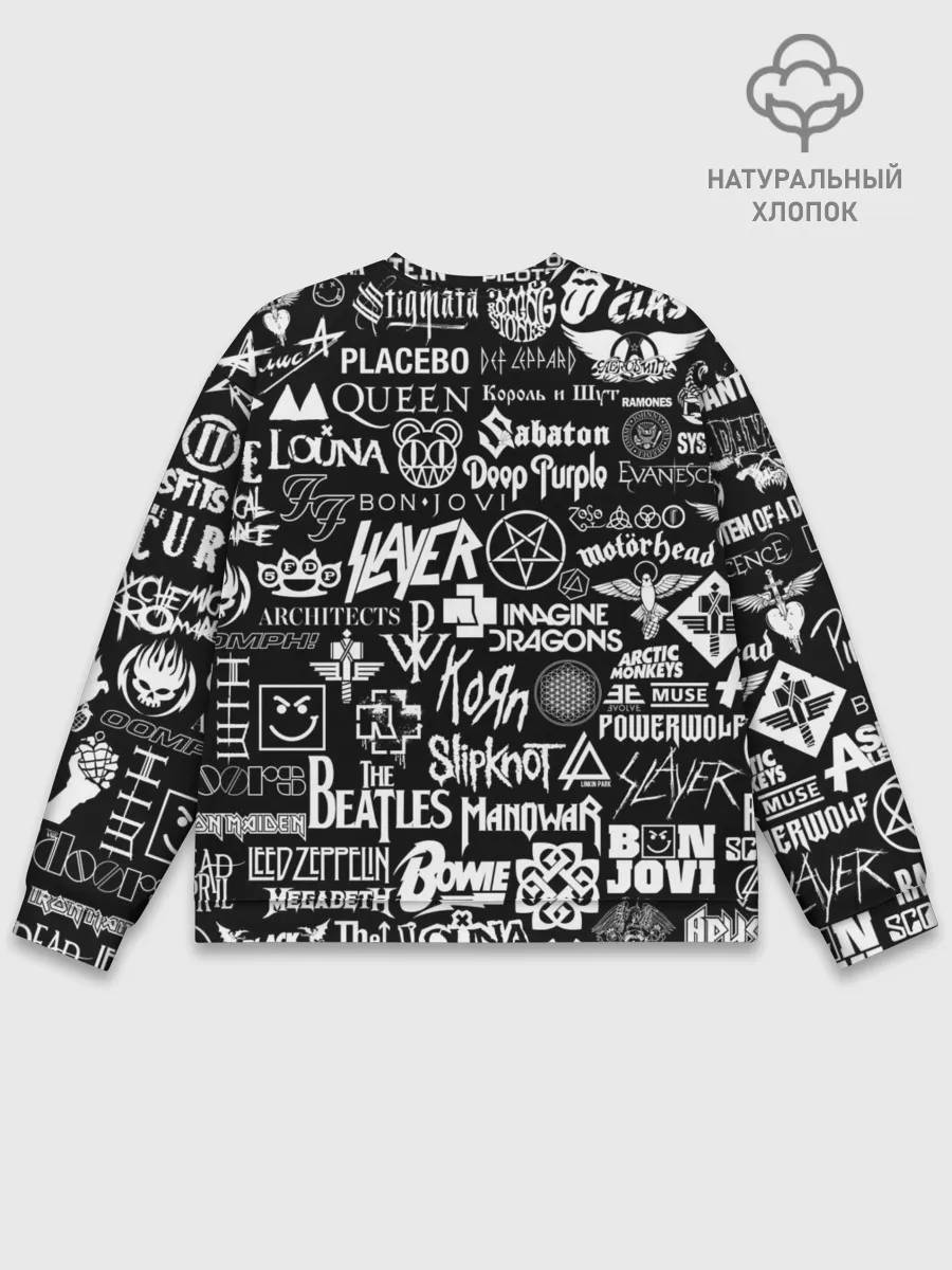 Мужской свитшот базовый / ЛОГОТИПЫ РОК ГРУПП | ROCK