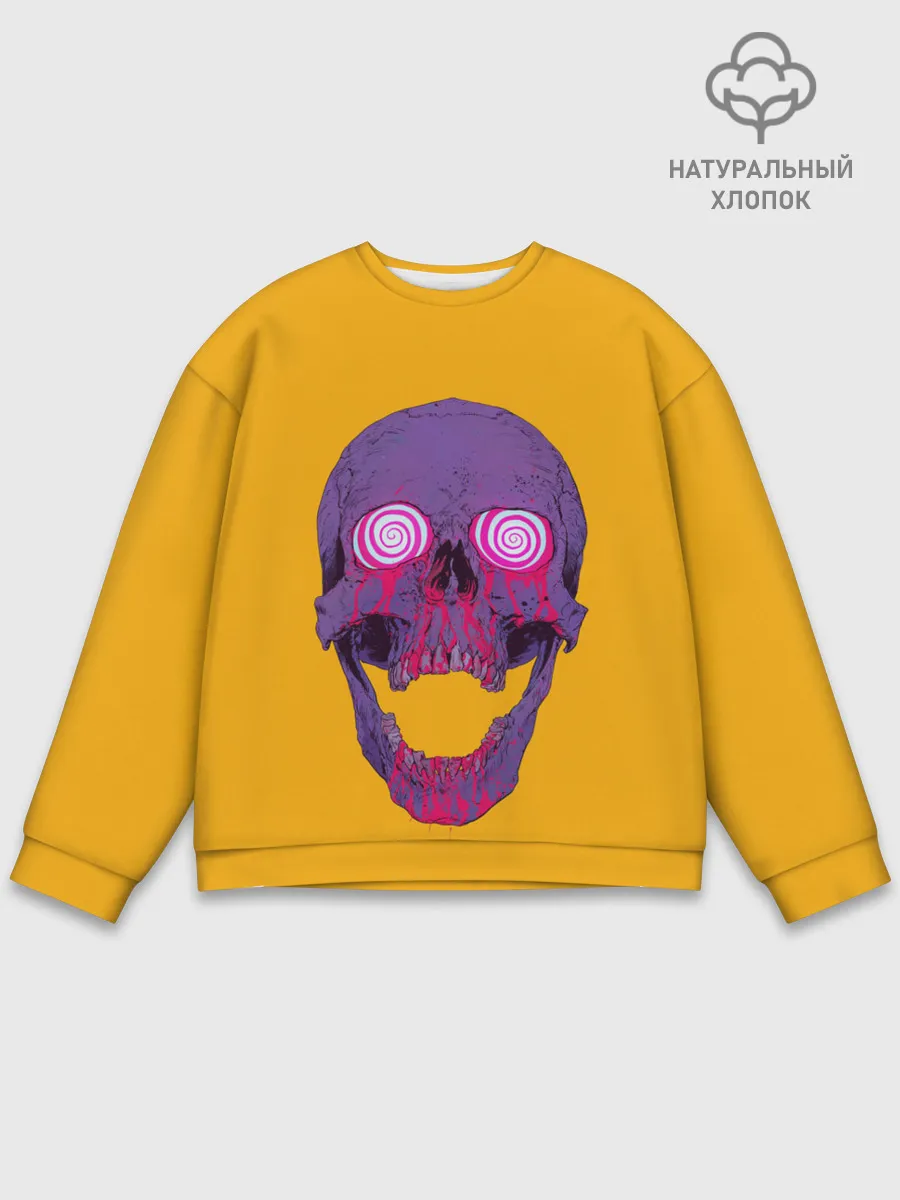 Мужской свитшот базовый / Гипно Череп