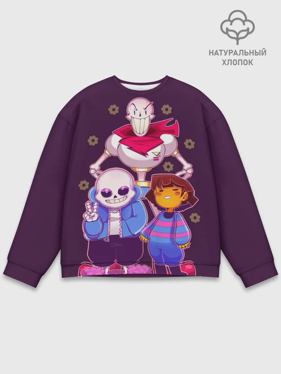 Мужской свитшот базовый / Персонажи Undertale