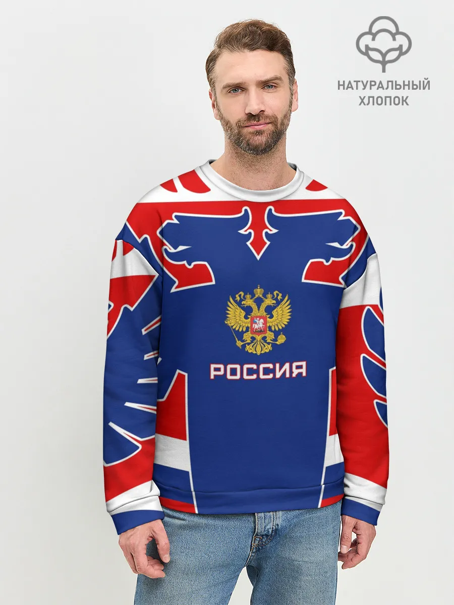 Мужской свитшот базовый / Русский хоккей