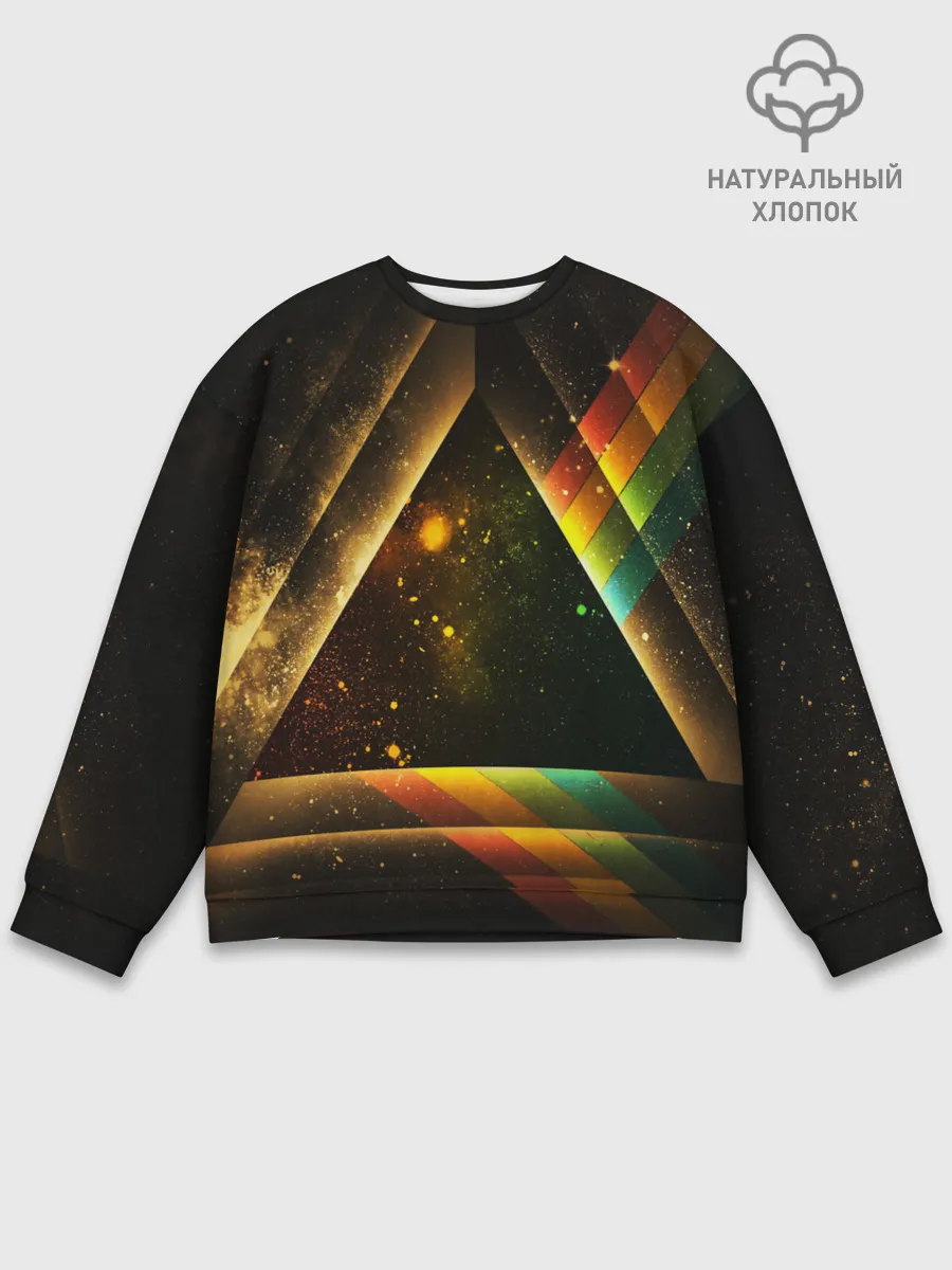 Мужской свитшот базовый / КОСМОС НЕОН