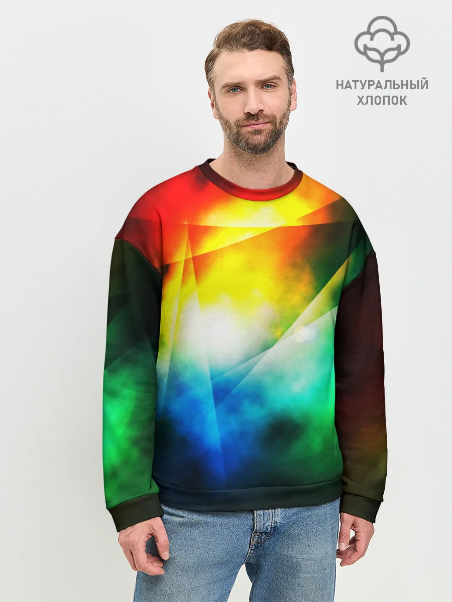 Мужской свитшот базовый / КРАСКИ КОСМОСА