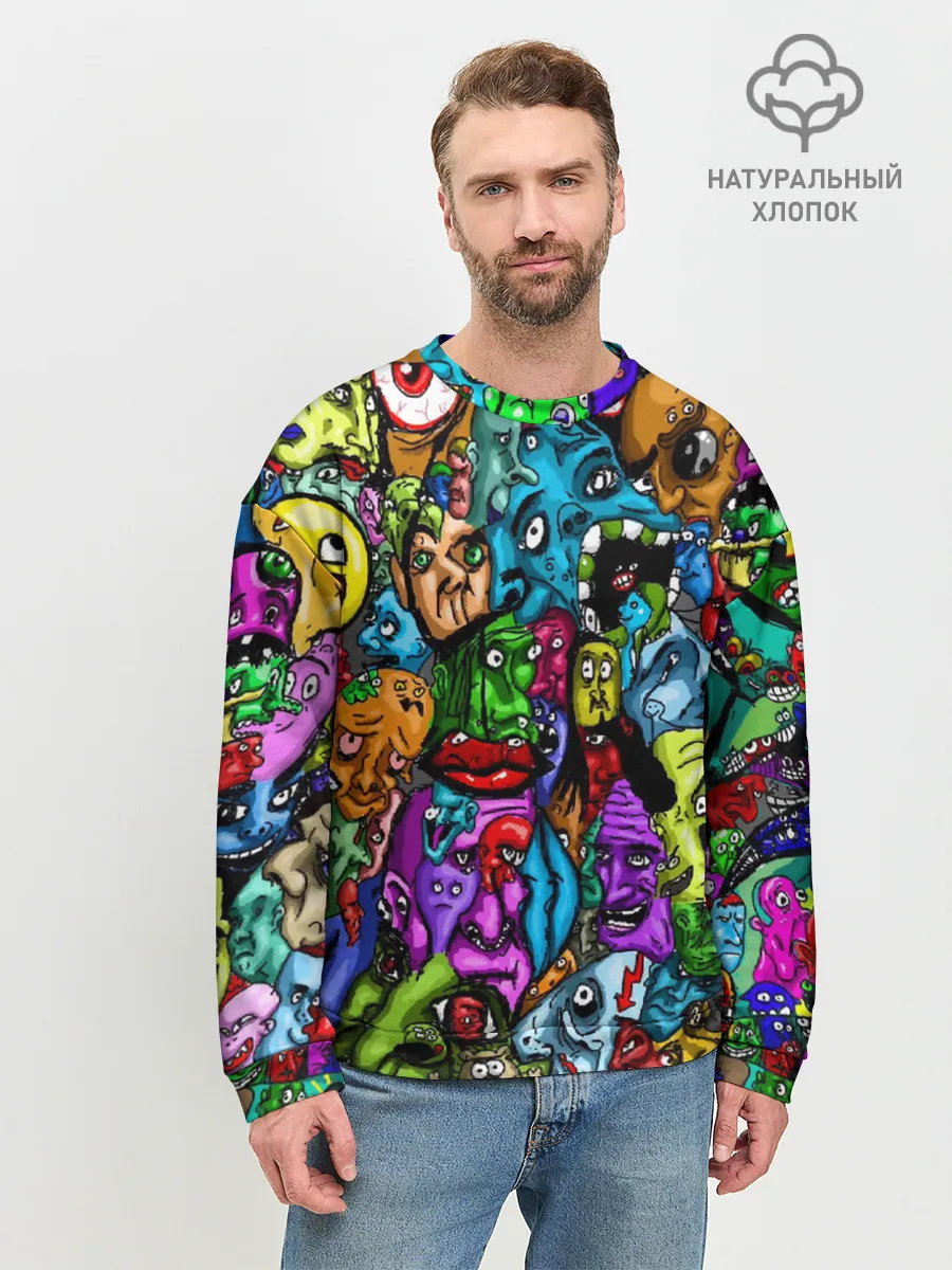 Мужской свитшот базовый / МЕМЫ