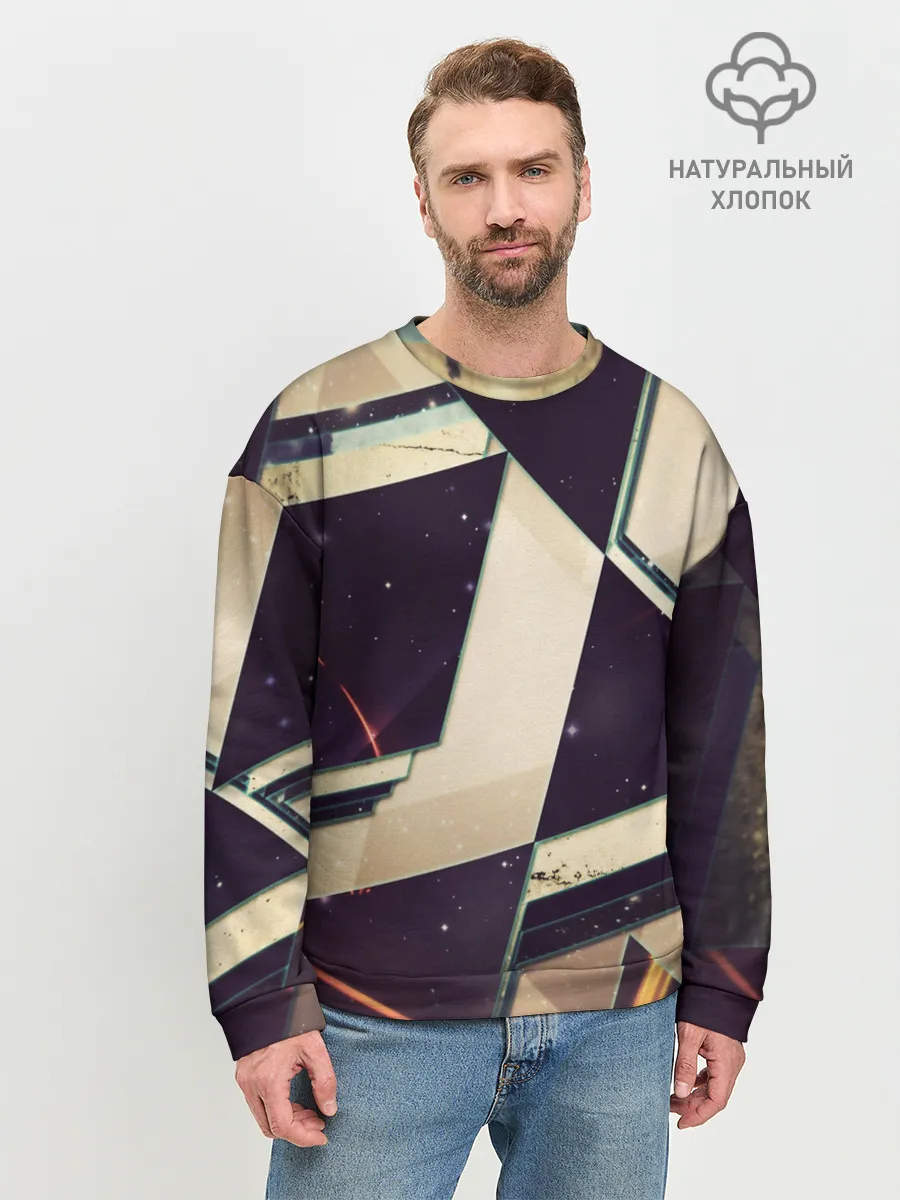 Мужской свитшот базовый / АБСТРАКЦИЯ КОСМОС