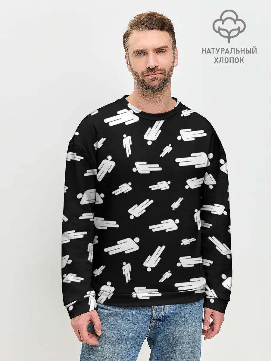 Мужской свитшот базовый / BILLIE EILISH - Blohsh