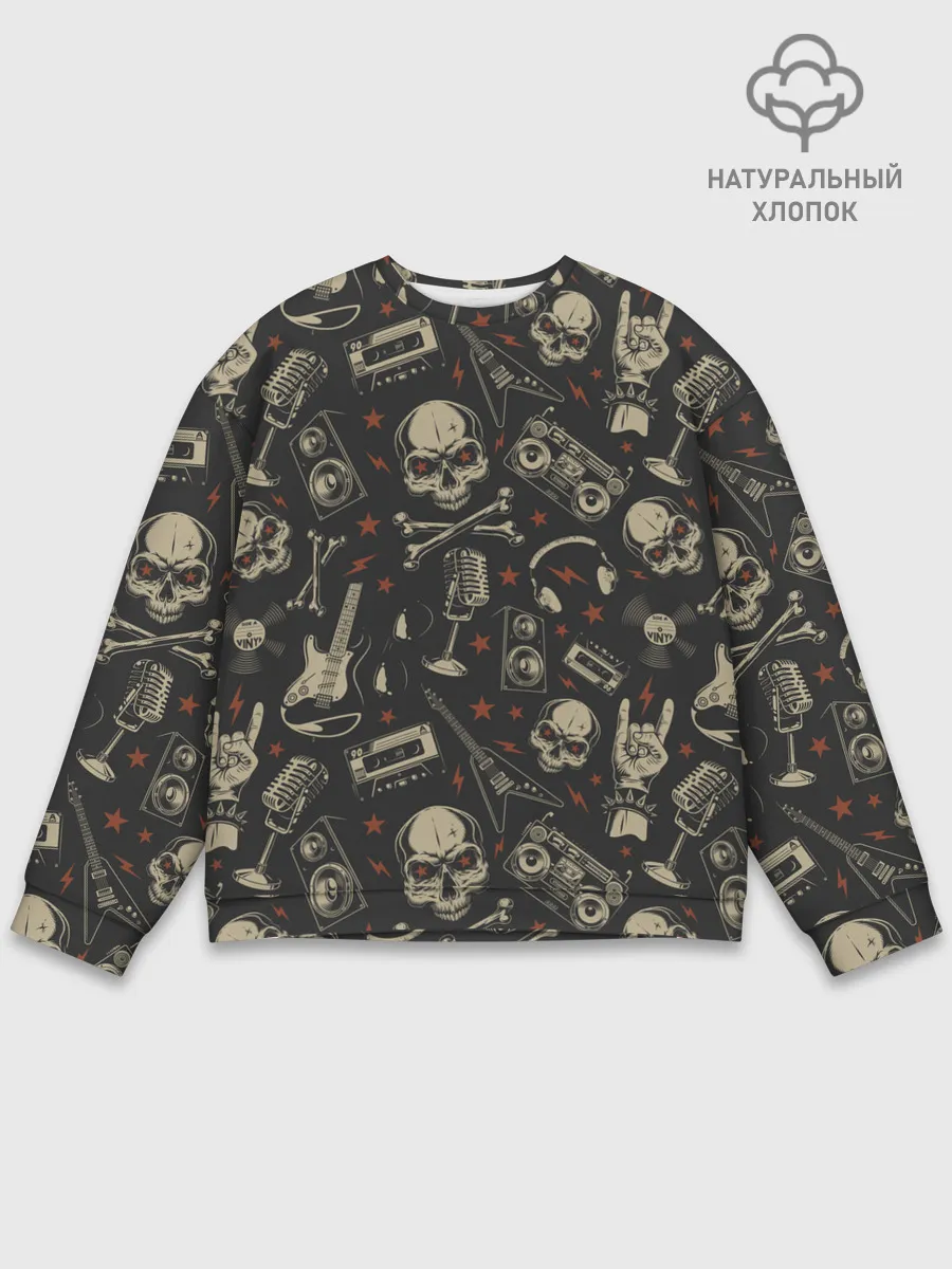 Мужской свитшот базовый / ROCK MUSIC