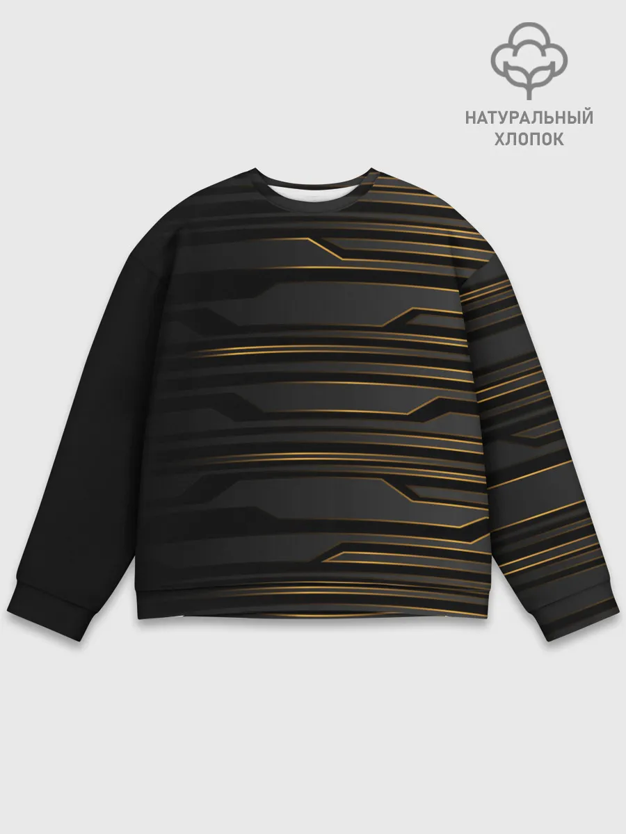 Мужской свитшот базовый / Futuristic technology lines