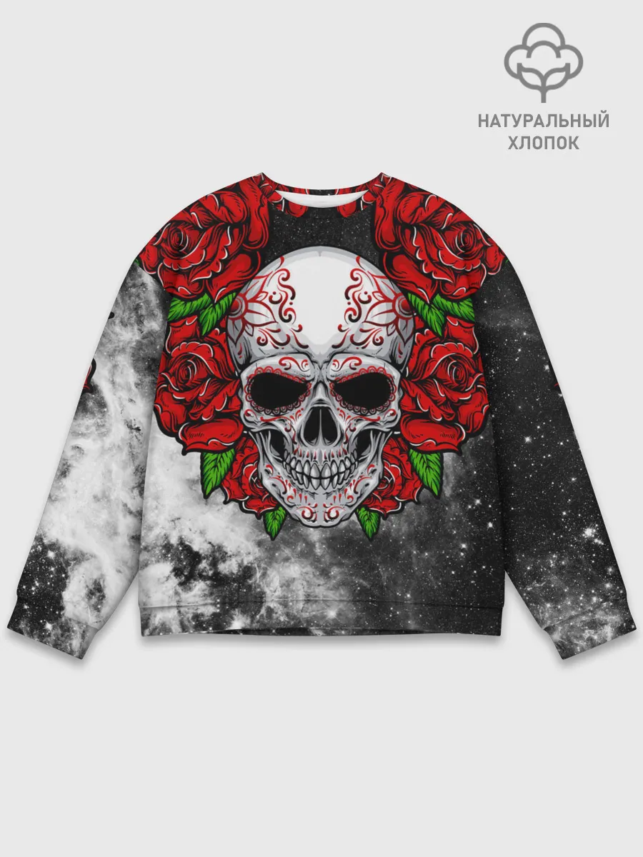 Мужской свитшот базовый / Skull and Roses