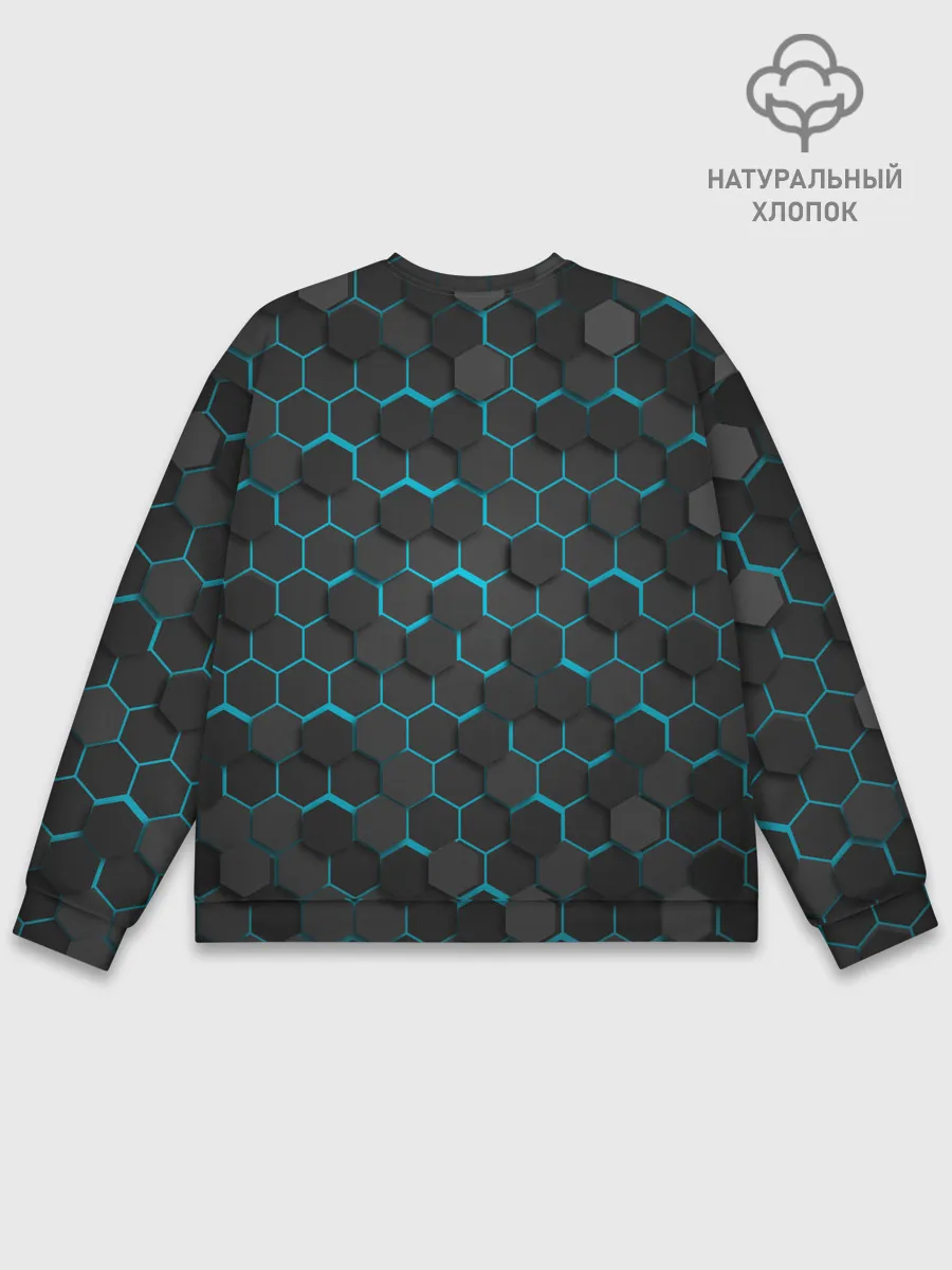 Мужской свитшот базовый / Turquoise Octagon