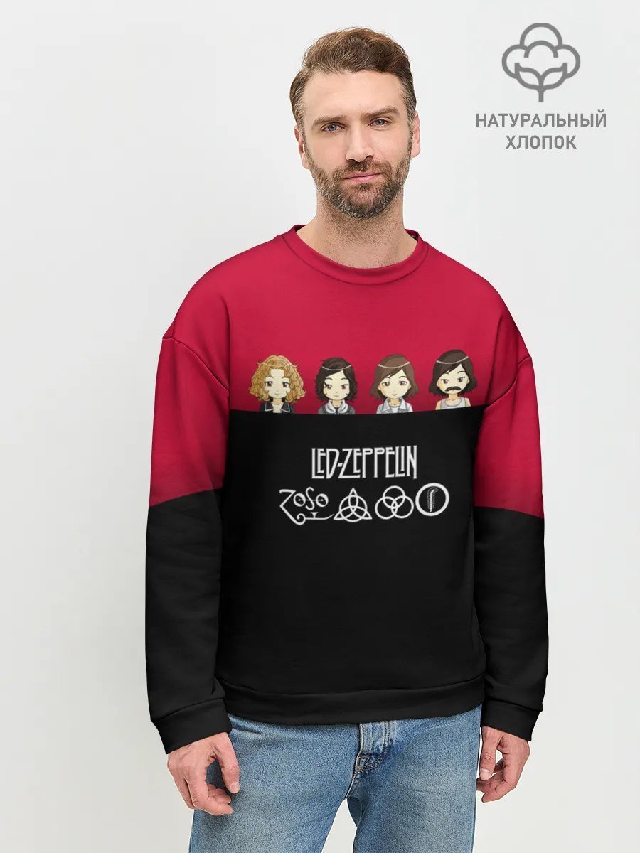 Мужской свитшот базовый / Led Zeppelin