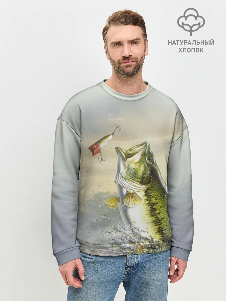 Мужской свитшот базовый / Рыбалка