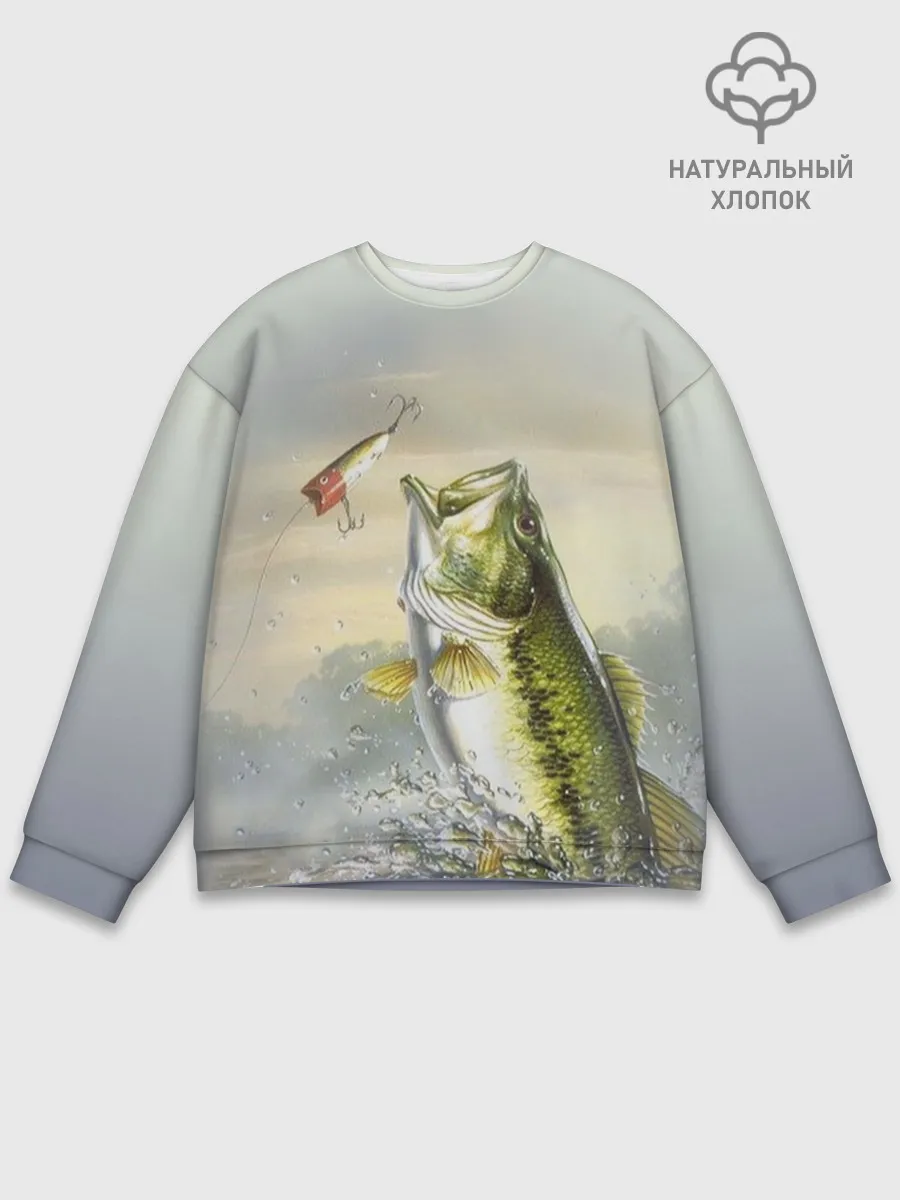 Мужской свитшот базовый / Рыбалка