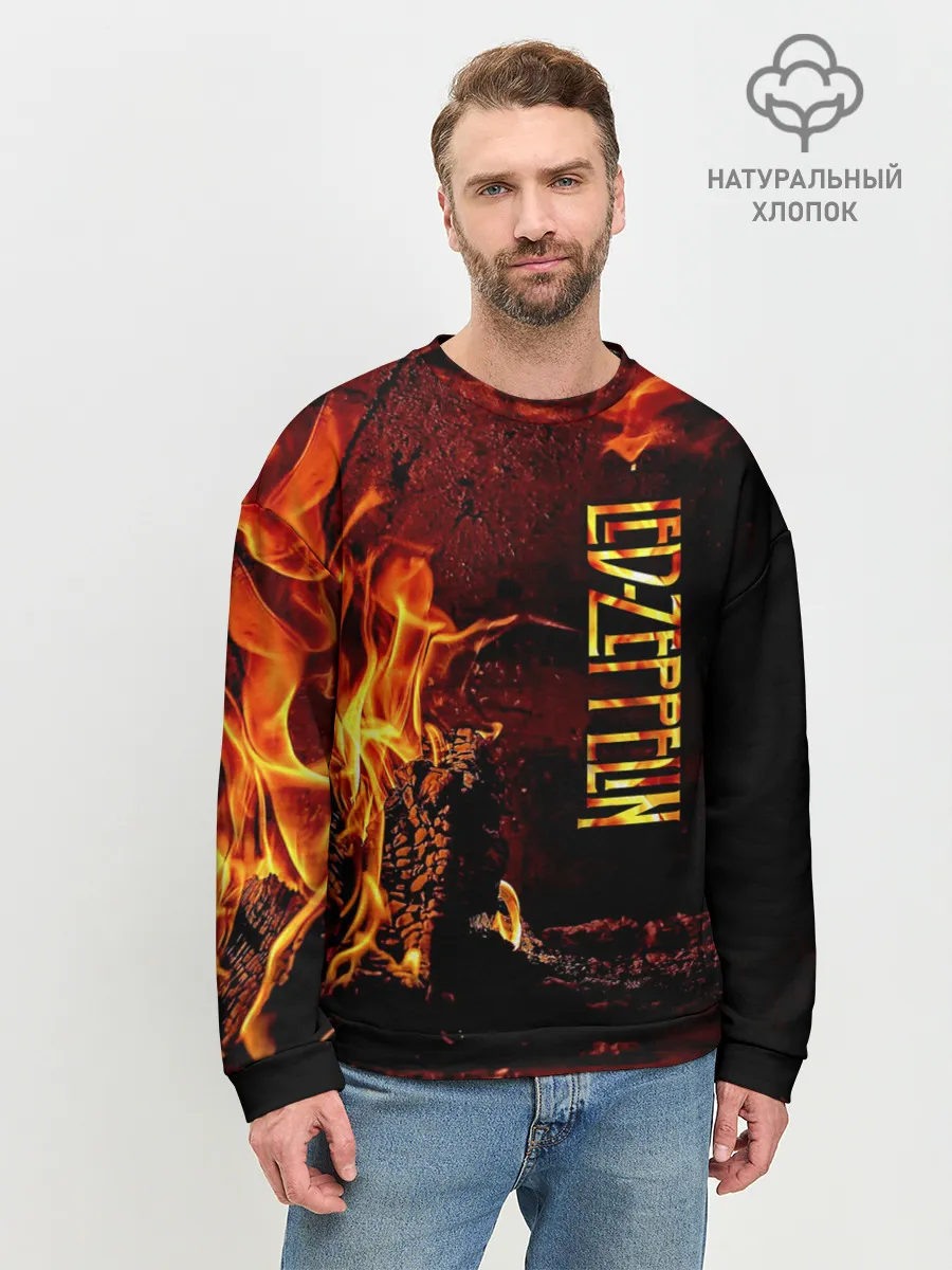 Мужской свитшот базовый / Led Zeppelin