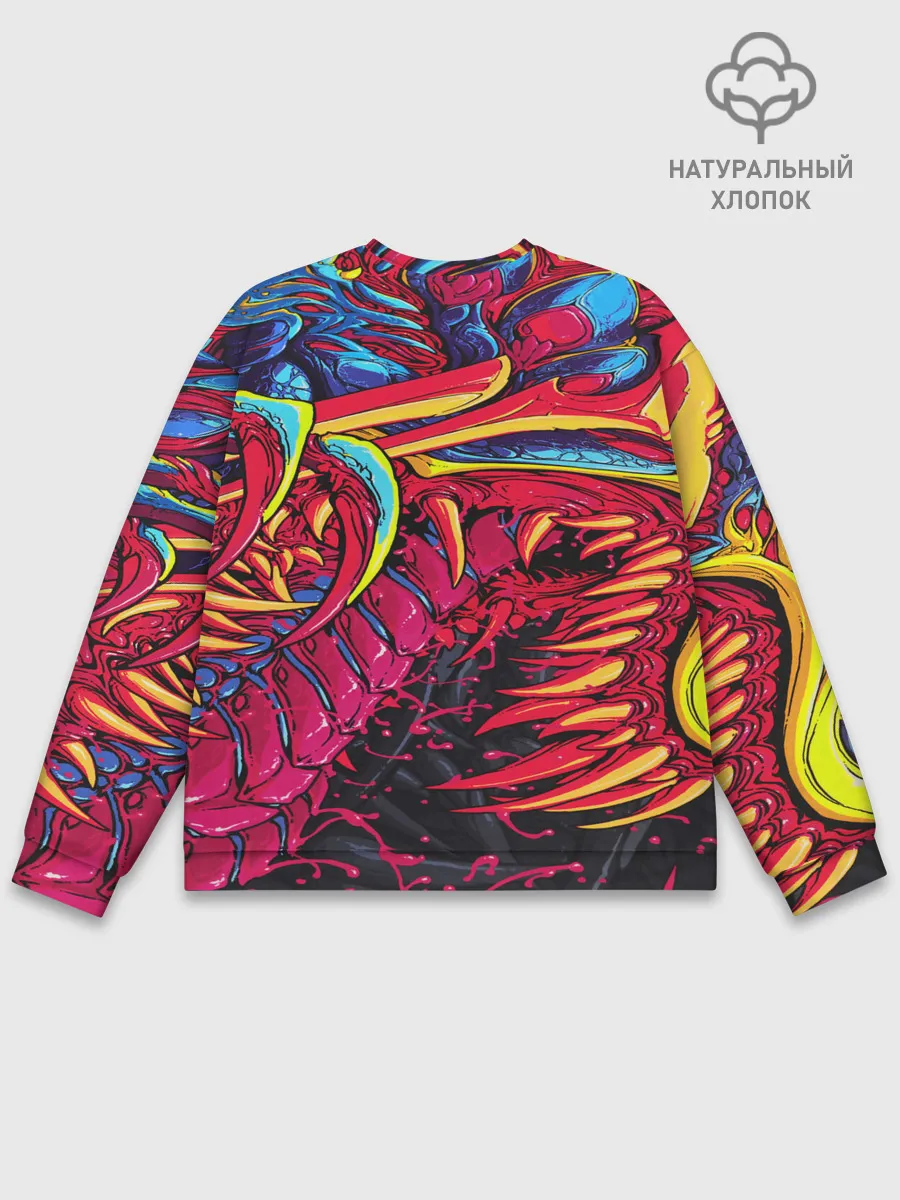 Мужской свитшот базовый / CS GO hyper beast skin