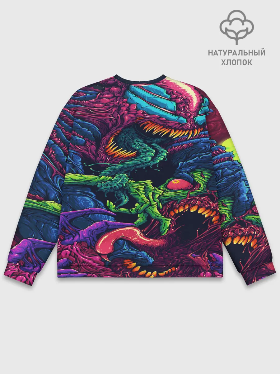 Мужской свитшот базовый / CS GO hyper beast skin