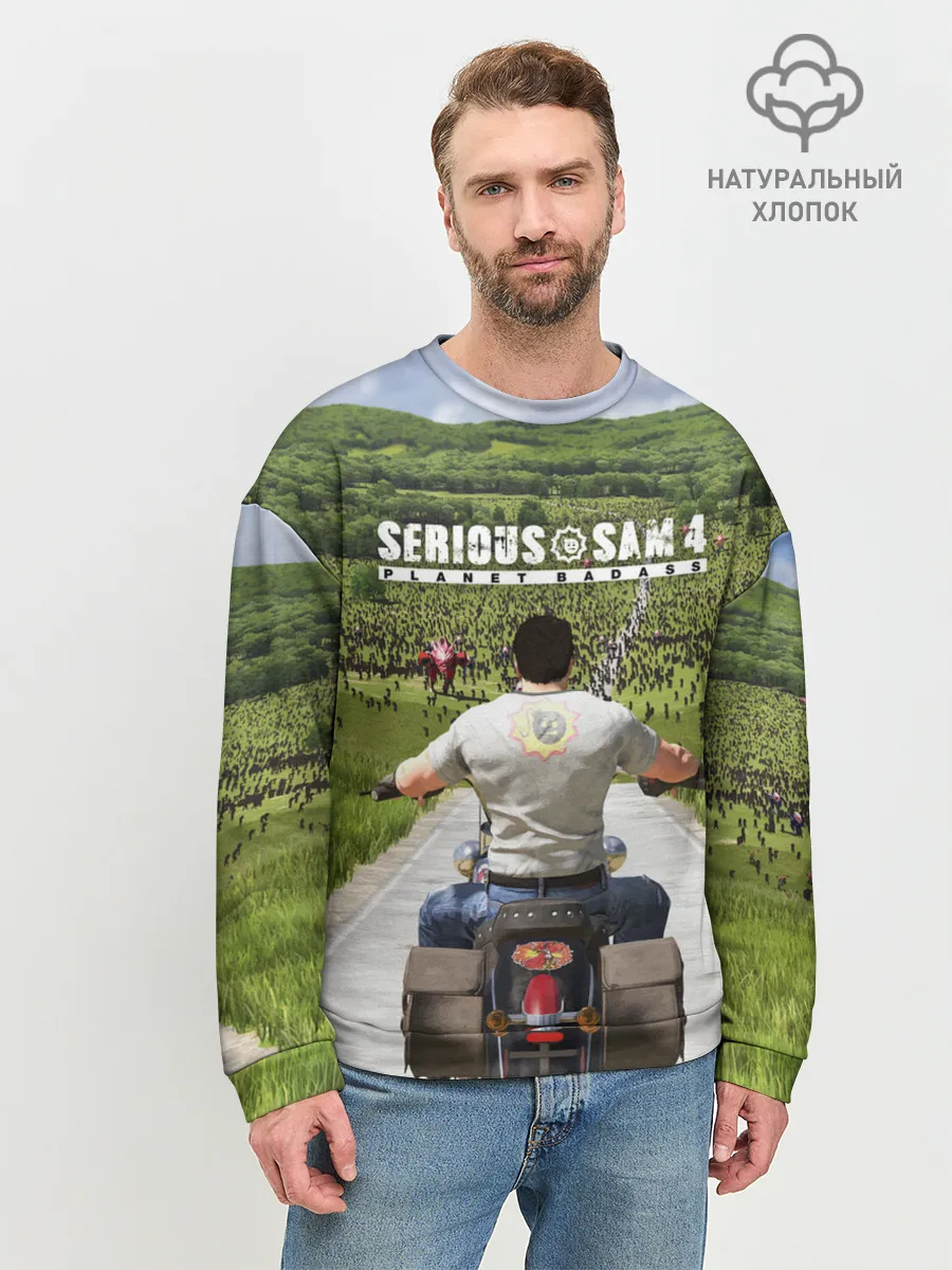 Мужской свитшот базовый / SERIOUS SAM 4: PLANET BADASS