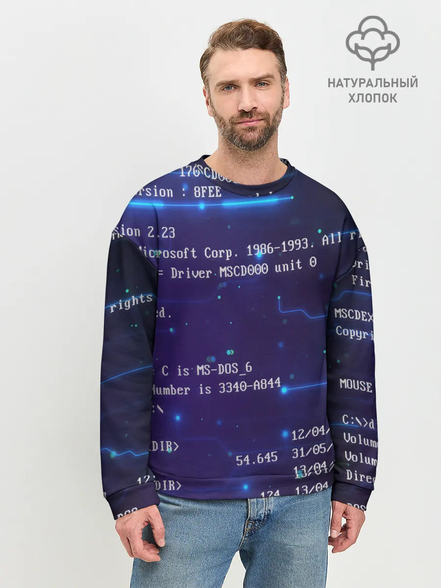 Мужской свитшот базовый / BIOS CODE