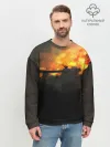 Мужской свитшот базовый / ТАНК В ОГНЕ
