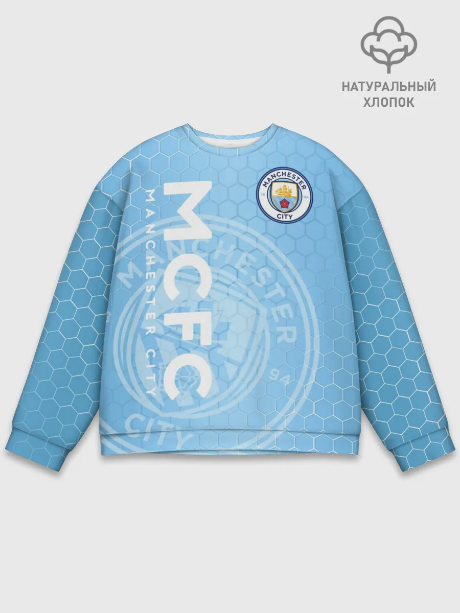 Мужской свитшот базовый / Манчестер Сити