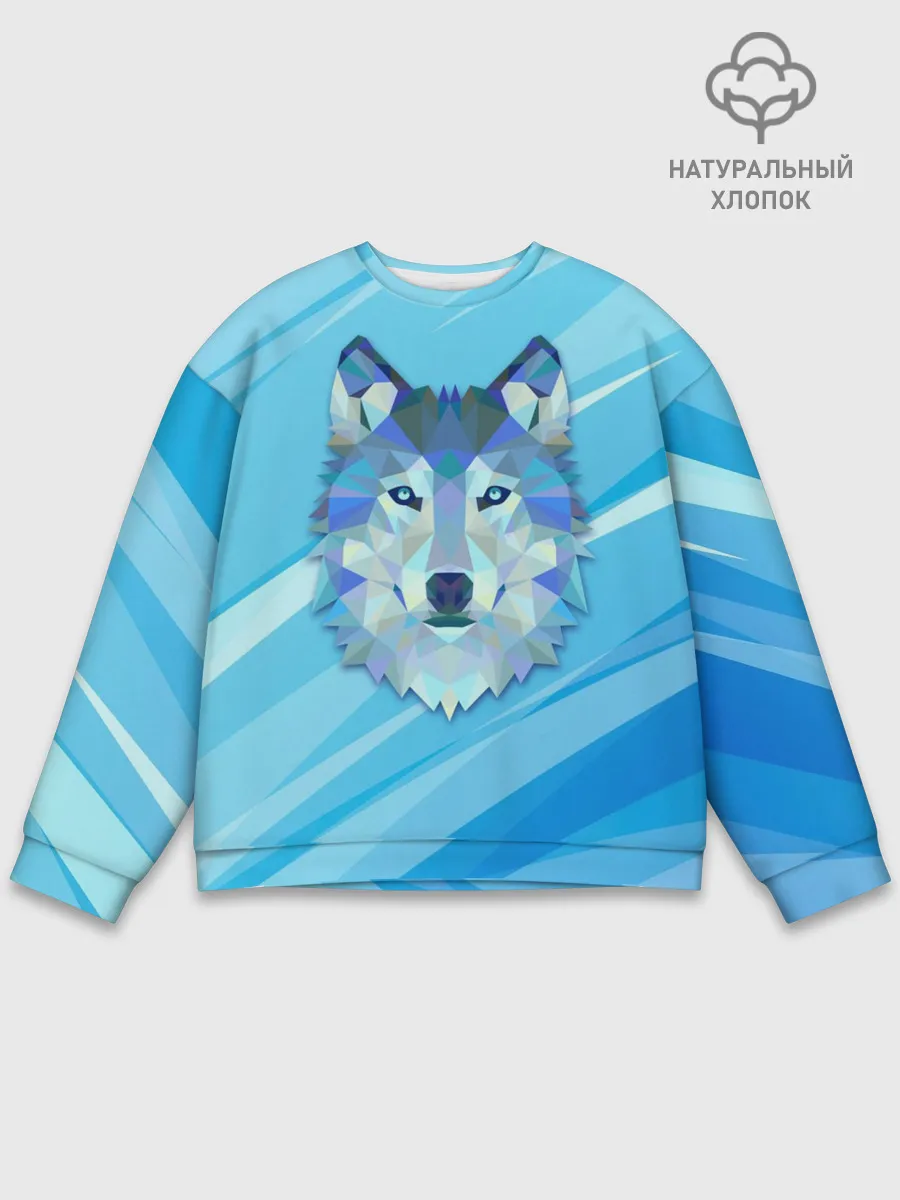 Мужской свитшот базовый / Холодный волк