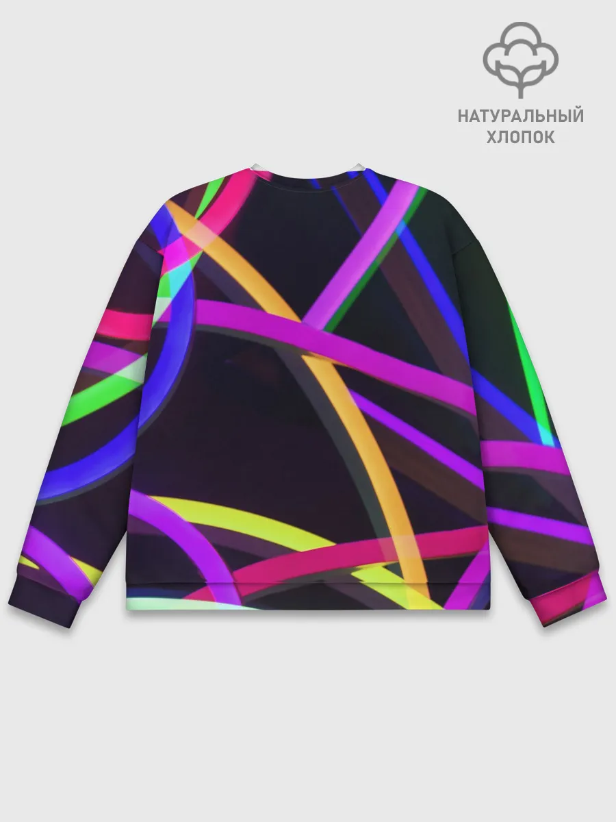 Мужской свитшот базовый / Светящиеся полосы