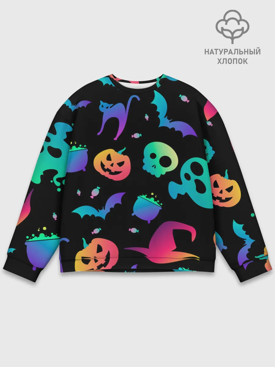 Мужской свитшот базовый / RAINBOW HALLOWEEN | ХЭЛЛУИН