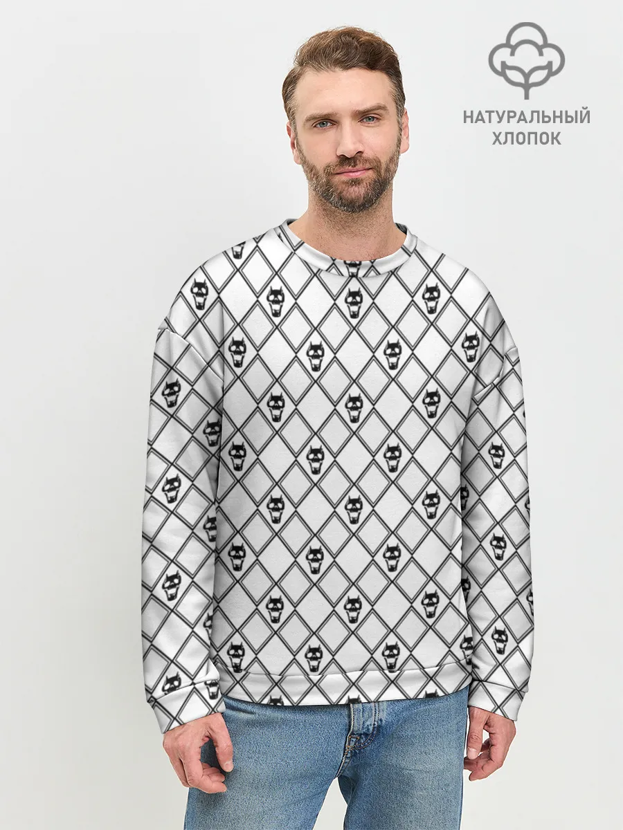 Мужской свитшот базовый / KILLER QUEEN белый паттерн