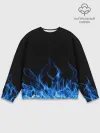 Мужской свитшот базовый / Синий Огонь