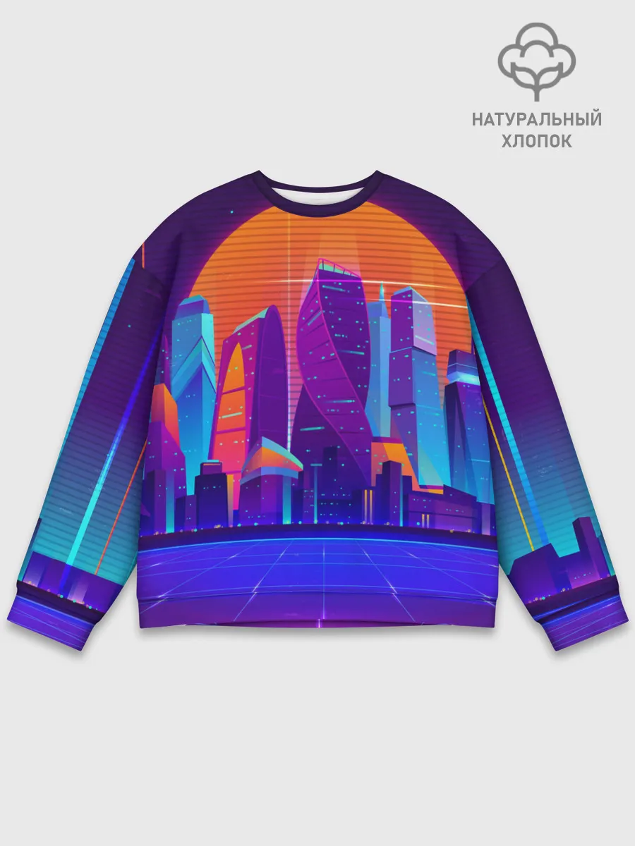 Мужской свитшот базовый / НЕОНОВЫЙ ГОРОД