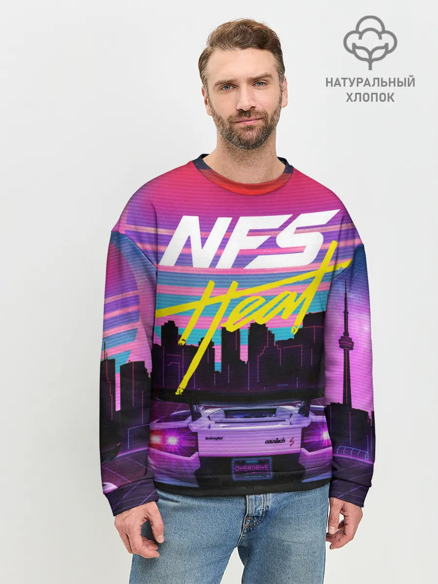 Мужской свитшот базовый / Need For Speed Heat