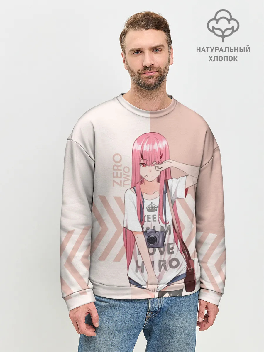 Мужской свитшот базовый / Darling in the Franxx Zero Two