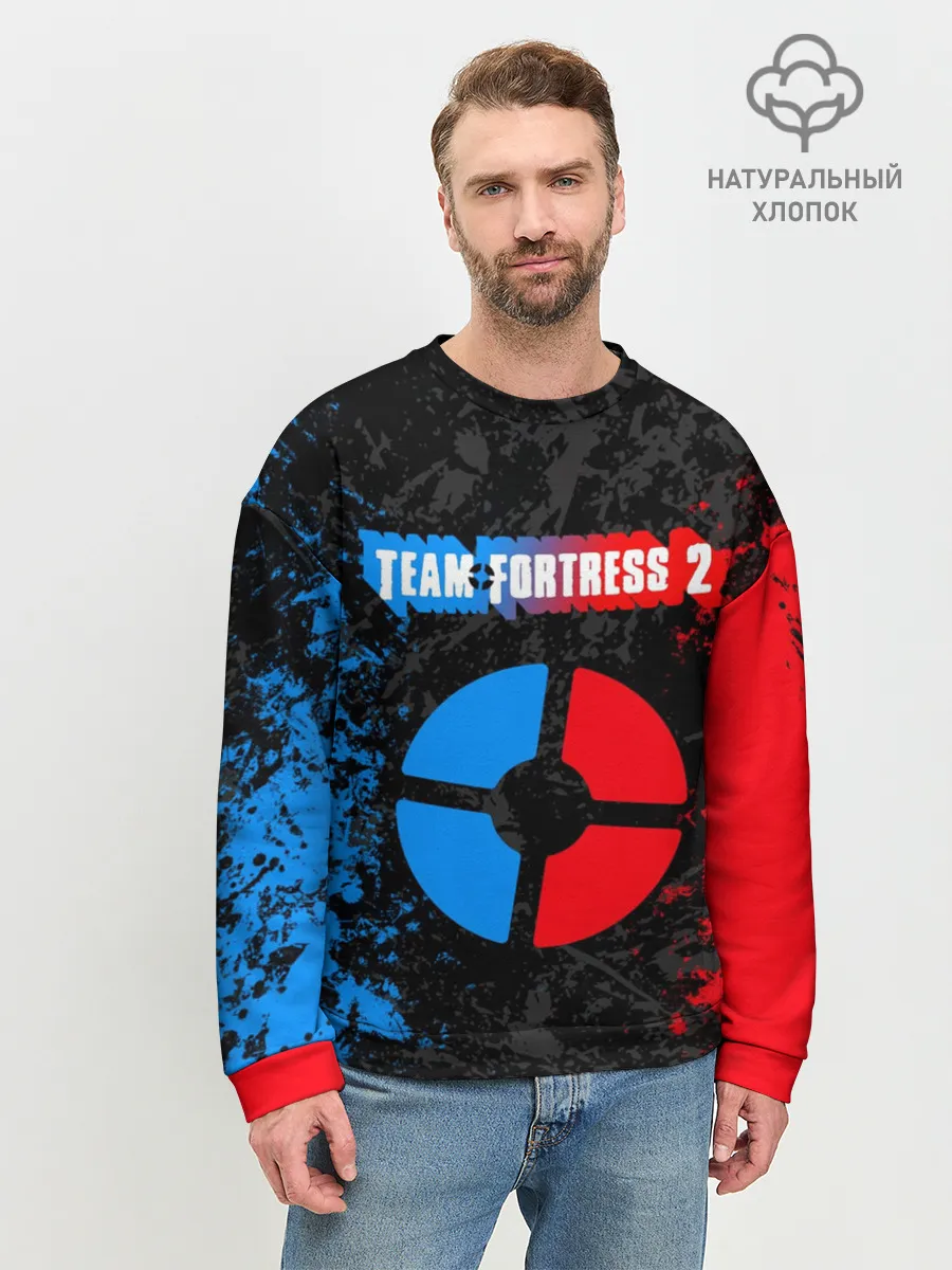 Мужской свитшот базовый / TEAM FORTRESS 2 RED VS BLUE