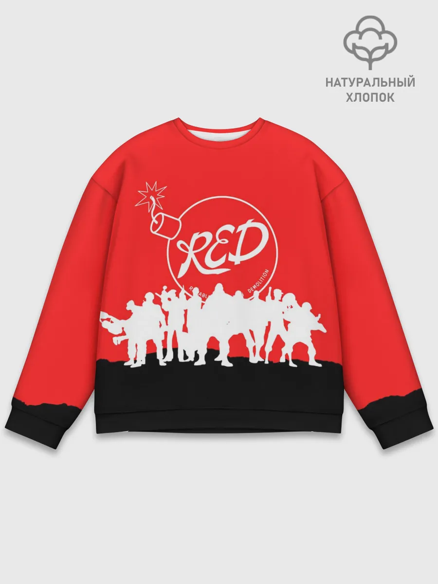 Мужской свитшот базовый / TEAM FORTRESS 2 RED TEAM