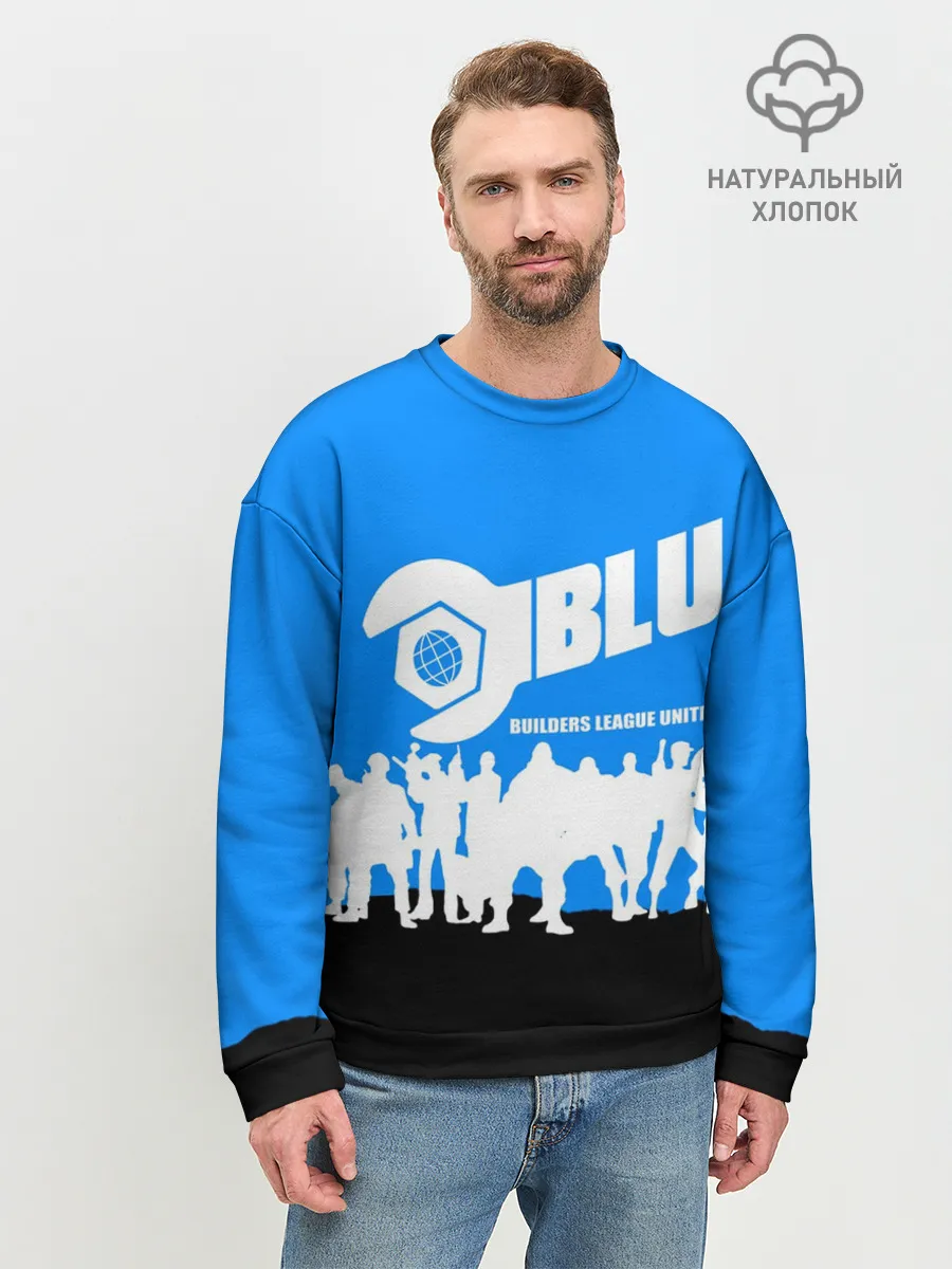 Мужской свитшот базовый / TEAM FORTRESS 2 BLUE TEAM