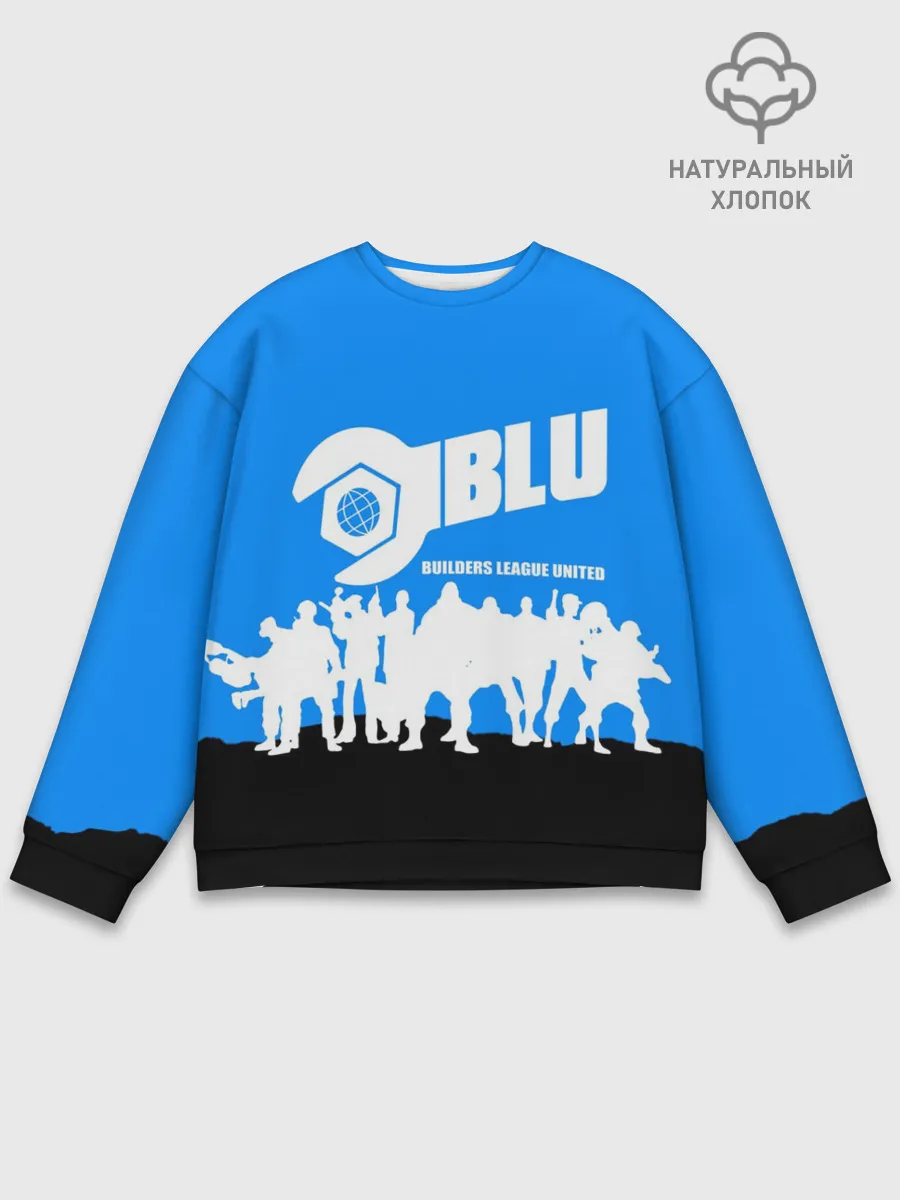 Мужской свитшот базовый / TEAM FORTRESS 2 BLUE TEAM