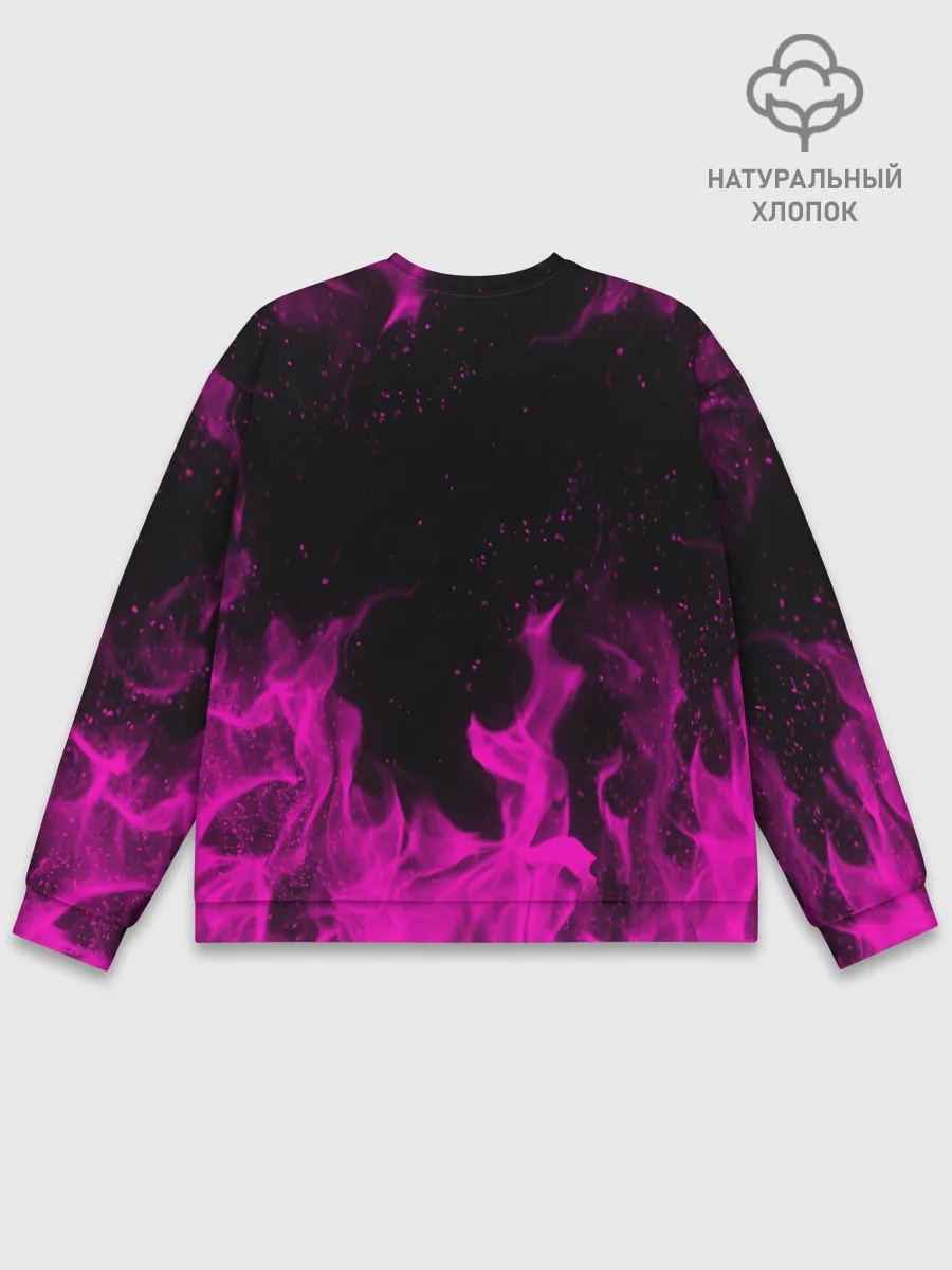 Мужской свитшот базовый / KILLER QUEEN розовое пламя