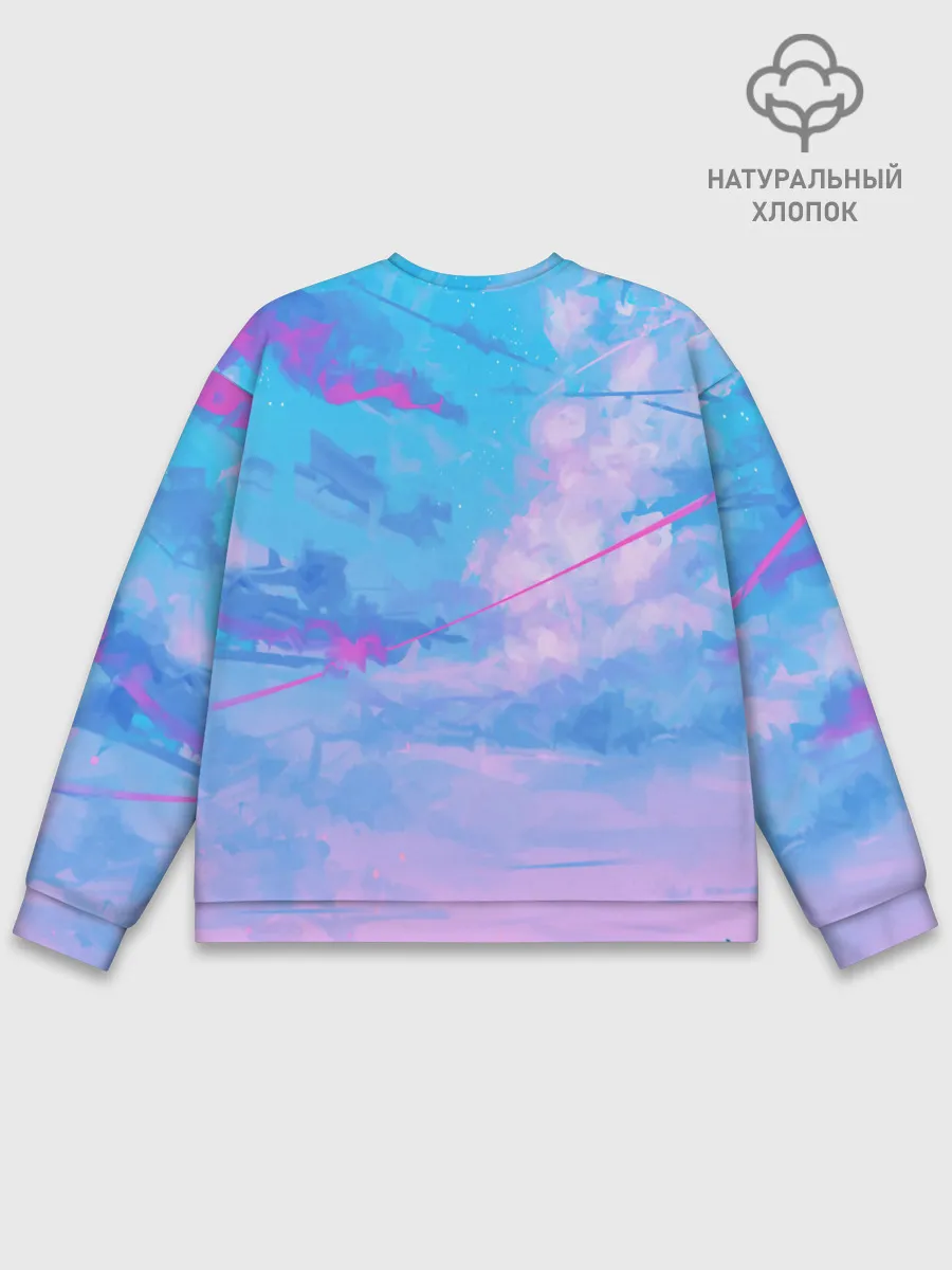 Мужской свитшот базовый / РОЗОВЫЕ ОБЛАКА